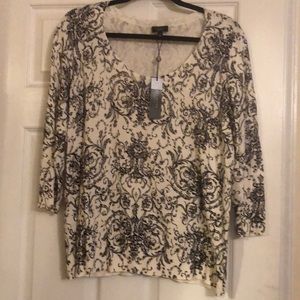 Women’s Petite 3/4 sleeve sweater top